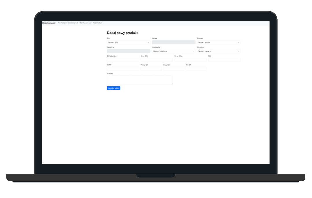 Sneakers Stock Management